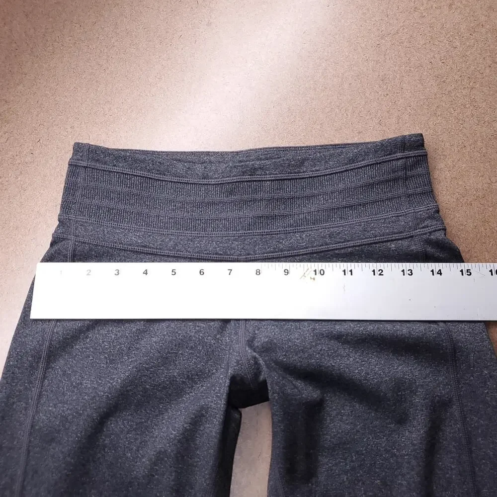 Prana Yoga Pants Women S Charcoal Gray Heather Wide Leg Flare Athleisure Casual - Picture 9 of 12